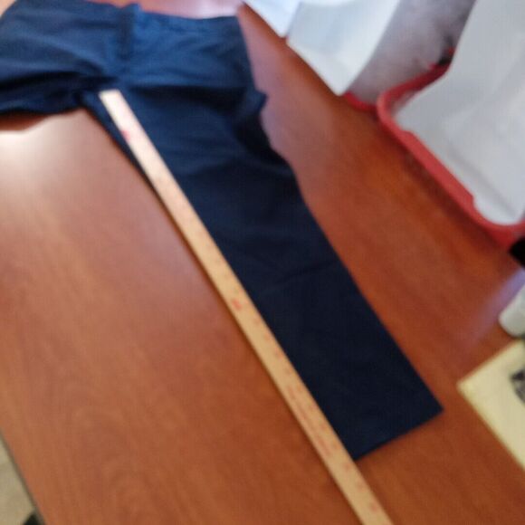 Mario Serrani Italy Dress Pants Women's Size 10 Dark Blue Faux Pockets Cropped - Picture 10 of 16